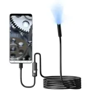 Endoscope HD Camera USB Type-C Waterproof Borescope Snake Inspection For Android