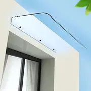 Window Awning Rain Shelter, Front Door Canopy, Roof Transparent Invisible Door Canopy,Silent Self-Cleaning Roofing Rain Shelter,Suitable for Garden, Patio, Windows, and More(40x200cm/16 x79)