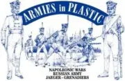 ARMIES IN PLASTIC SET 5494 NAPOLEONIC WARS RUSSIAN ARMY JAEGER-GRENADIERS