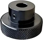 CHANCS Aluminium Alloy Black Handwheel 30mm(1-13/64") OD 8mm(5/16") Bore Knurling Handwheel for Slide Displacement Platform Handle