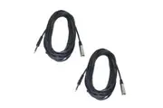 BravoPro AP2106-09 9M 3pin Male XLR to 6.35mm Jack Plug x2