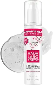 Hada Labo Lotion No.1 Super Hydrator – Intense Moisture Booster with Super Hyaluronic Acid – 150ml for Soft, Plump, and Hydrated Skin