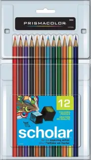Prismacolor 92804 Scholar Colored Pencils 12-CountAssorted