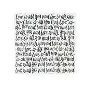 Maine & Crawford Minx 80x80cm Love Script Hand Painted Wall Art Hanging Decor
