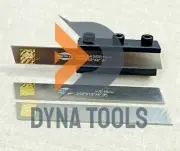 Lathe Clamp Type Parting Cut Off Tool Holder 8mm Shank + 3x HSS Blade M35 5% Co