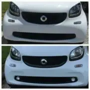 White LED Halo Angel Eye Fog Lamps Driving Light Kit for 2008-2020 Smart Fortwo (for: Smart)