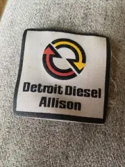 Vintage Detroit Diesel Allison Auto Fuel Uniform Jean Jacket Leather Vest Patch