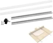 DIY Crosscut Table Saw Sled Kit with a Specific Guide Booklet to Build White