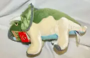 Aurora Triceratops Plush Stuffed Animal Realistic Look Dinosaur Toy 12” w/ Tags