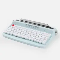 在飛比找蝦皮購物優惠-♞,♘【現貨】actto辦公打字機手感鍵盤平板電腦時尚復古圓