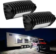 Chelhead RV Exterior Lights, 12V DC Low Current Led RV Porch Light Aluminum Base Led Scene Lighting Compatible with RV Camper Trailers Porches Towing 5th Wheels Utility Vehicles