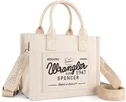 [Montana West] Wrangler Tote Bag for Women Retro Canvas Top Handle Purses and Handbags