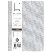 Modena A6 Linen Plain Notebook Grey