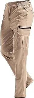[MOURCE] Hiking Pants for Men Water Resistant - Lightweight Ripstop Cargo Pants, Zip Tactical Pants with Pockets
