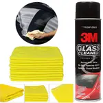 3M 0888 玻璃清潔劑和 30 * 40 黃色超細纖維毛巾(1 件)