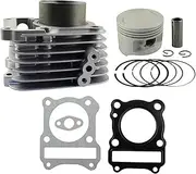 Motorcycle Engine Accessories 57mm Cylinder Assembly (Cylinder + Piston + Rings Base Gasket Kit) For GZ125