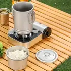 Camping Cooking Pot Multipurpose Portable Cookware Kitchen Utensils Rice Cooker