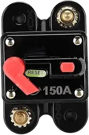 Snblzhef Circuit Breaker with Manual Reset Fit for Marine Trolling Motors Boat ATV Manual Power 12V-26VDC(150A)