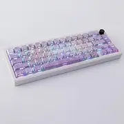 Sunzit Green Keycaps,166 Keys PBT Custom Translucent Keycaps,Cherry Profile Crystal Jelly Keycap Set,Cute Shine Through Keyboard Key caps for Mechanical Keyboards