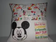 Mickey Mouse Reading Pillow with book pocket.