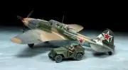 Tamiya 25212 Ilyushin IL-2 Stormovik & GAZ-67B 1/48 Model Kit - US