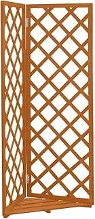 Solid Firwood Corner Trellis Weather Resistant Plant Climbing Lattices Trellis Fence Support