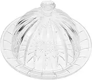 iplusmile Stylish Glass Cake Stand Cake Plate Dome Lid Display Stand Holder Glass Cover for Party