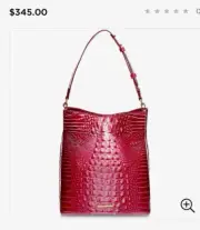 NWT Brahmin HANDBAG W DUST-BAG Caroline Satchel Red Flare Melbourne Leather