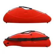 Violin Case 4/4 Size Carbon Fiber Hard Shell Lightweight with Code Lock Nice Red