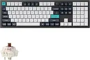 Keychron Q6 Max QMK/VIA Bluetooth Wireless/2.4 GHz/USB-C Wired Custom Mechanical Programmable Knob RGB Keyboard with Gateron Brown Switch for Mac Windows/Linux, Black
