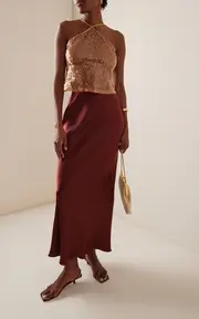 [Third Form] Satin Maxi Skirt