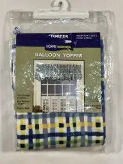 Vintage Kmart Home Essentials Ballon Topper Valance Made In USA 60” X 15”
