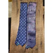 TED BAKER London Men's 100% Silk Ties Set Of 2 NWT