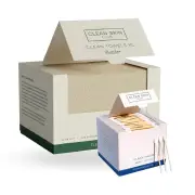 Clean Skin Club Towels & Swabs Set, Towels XL Bamboo 50 count & Swabs 500pcs