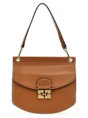 [Ganni] Ganni-Apo-G Small Borse A Spalla Marrone-Donna OS Brown