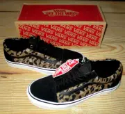 MENS VANS OLD SKOOL ITALIAN WEAVE BLACK BROWN SNEAKERS SHOES SIZE 8
