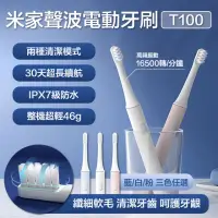 在飛比找momo購物網優惠-【小米】米家聲波電動牙刷(T100)