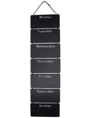 [Willow & Silk] 7 Day Message Stack Black Board