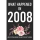 What Happened In 2008 What Happened During Your Birth Year Gift Journal: 12th Birthday Gift Lined Notebook / Journal Gift, 120 Pages, 6x9, Soft Cover,