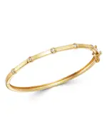 Bloomingdale's Fine Collection Diamond Bezel Set Bangle Bracelet in 14K Yellow Gold, 0.20 tcw