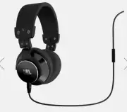 JBL BassLine Over-Ear DJ Style Headphones with In-line Mic & Controls BLACK