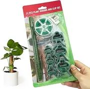 Plant Support Clips, 31 PCS Plant Binding Twist Wire Clip Set Garden Tomato Vine Clips Plant Support for Gardening