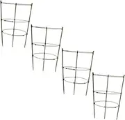CIMAXIC 4Pcs Plant Trellis for Climbing Plants Garden Flower Support Racks Plant Climbing Frame for Tomatoes and Vines Includes Water Drip Tray