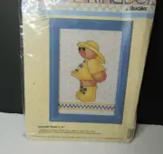 VTG Daisy Kingdom Slicker Bear Raincoat Springtime Showers 1991