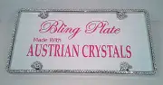 1 Row CLEAR DIAMOND Crystal Bling License Plate Frame Austrian Rhinestones