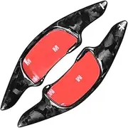 Wivplex Auto Steering Wheel Shift Paddle, for Mazda, CX-30 2020-2021, for Mazda, 3 2019-2021 Carbon Fiber Car Interior Parts car Shift Paddle(Black Forged Pattern)