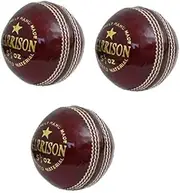 Garrison Cricket Ball Senior Official Balls Pack of 3 Adult 4PCE Leather Ball