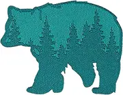 [Parker Kids Co.] Parker Kids Personalized Velcro Patch for Lunch Boxes and Belt Bags | Customizable, Premium, Removable & Stylish - Bear
