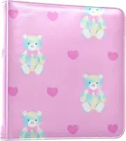 Fluorescent Color Teddy Bear Love Photos Album Photo Books Self Adhesive Pages Scrap Book Photo Albums Picture Albums 4x7