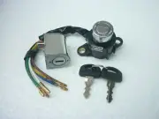 Set Honda C100 C102 CA100 C105 Light Lamp Ignition Switch Black + Steering Lock